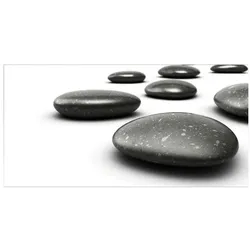 mySPOTTI Badrückwand »Hot Stone«, BxH:90 cm x 45 cm, weiß