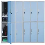 MCW Schließfach Preston T829, Schließfachschrank Wertfachschrank Spind, Metall 12 Fächer