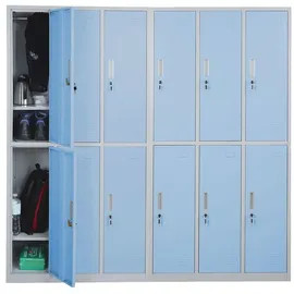 MCW Schließfach Preston T829, Schließfachschrank Wertfachschrank Spind, Metall 12 Fächer