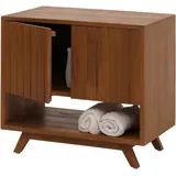 Mendler Waschbeckenunterschrank 61 x 65 x 40 cm Braun