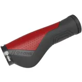 T-One Ripple Ergo Fahrradgriffe schwarz/rot 130 mm