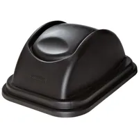Rubbermaid Schwingdeckel für Papierkorb FG2957, PE, schwarz