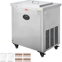 Vevor Kommerzielle Eismaschine, Einzelform-Set – 40-teilige Eismaschine, Kommerzielle Eismaschine aus Edelstahl für den Stiel, Eismaschine für Eisstäbchen für Bars, Cafés, Milchteeläden