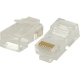 Nedis N CCGB89304TP - Rj45 (8P8C)-Stecker, 10 Stück, Cat6 Transparent