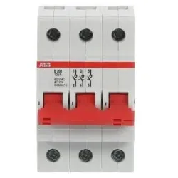 ABB E203/125R Trennschalter 3P,125A, Schaltgriff rot Änderung Ursprung + Gebrauchskategorie 2CDE283001R0125 E203125R