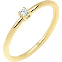 Elli DIAMONDS Ring Verlobungsring Diamant (0.03 ct.) 375 Gelbgold