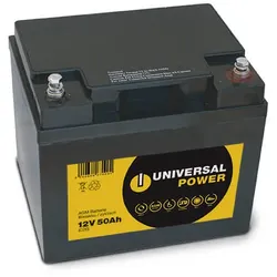 Universal Power AGM UPC12-50 12V 50Ah (C20) AGM Batterie Bleiakku für E-Mobile, ...