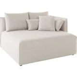 andas Ottomane »Nöre«, kurzes Lounge-Modul - zum Zusammenstellen, Breite 138 cm, Tiefe 128 cm grau