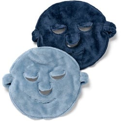 2 Gesichtsmasken - blau - blau