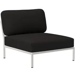 LEVEL Outdoor Sessel Lounge-Modul 1 Weiß Kohle