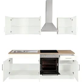 kochstation KS-Stockholm Küchenzeile 210 x 60 x 0 cm weiß