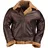 Mil-Tec B46 Bomber Lederjacke braun 3XL