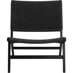 Ebuy24 Carson Sessel Lounge-Sessel Holz schwarz.