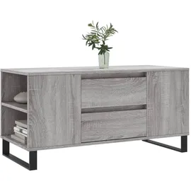furnicato Couchtisch Grau Holzwerkstoff 102 x 44,5 x 50 cm