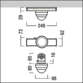 zumtobel Group Bewegungssensor PST TEC-GP WH IP54