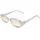 le specs. OUTTA LOVE Damen-Sonnenbrille Vollrand Oval Kunststoff-Gestell, Grau