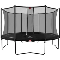 Berg Toys Trampolin Favorit Regular 380 cm inkl. Sicherheitsnetz Schwarz