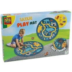 SES Creative Lernspielzeug Kinder Safari Spielmatte 2-in-1 mit 5 Tierfiguren