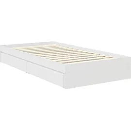 vidaXL Aufbewahrungsbett 90 x 200 cm Weiß