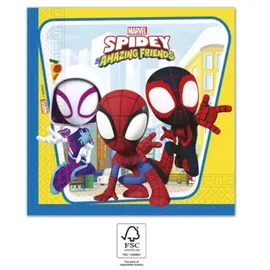Procos Marvels Spiderman zweilagige Papierservietten