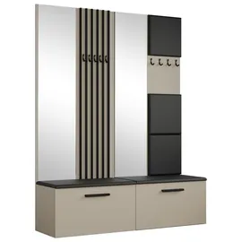 ax living Rosanno II Garderobenschrank 80,6 x 40 x 204 cm Beige