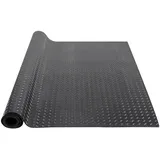 Vevor Gummimatte 2465 x 1236mm Bodenmatte SBR-Gummi Bodenbelag 3 mm Dicke Noppenmatte Diamant Tränenblech Bodenmatte Antirutschmatte Gummibelag Ideal für Garagen, Lagerhallen, Fitnessstudios, Gehwege