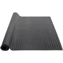Vevor Gummimatte 2465 x 1236mm Bodenmatte SBR-Gummi Bodenbelag 3 mm Dicke Noppenmatte Diamant Tränenblech Bodenmatte Antirutschmatte Gummibelag Ideal für Garagen, Lagerhallen, Fitnessstudios, Gehwege