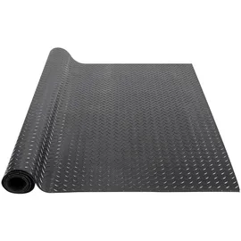 Vevor Gummimatte 2465 x 1236mm Bodenmatte SBR-Gummi Bodenbelag 3 mm Dicke Noppenmatte Diamant Tränenblech Bodenmatte Antirutschmatte Gummibelag Ideal für Garagen, Lagerhallen, Fitnessstudios, Gehwege