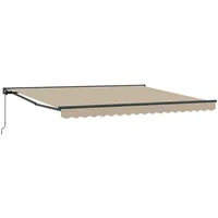 VidaXL Einziehbare Markise Beige 400x300 cm Stoff