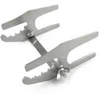 Bargen Flammlachsbrett Halterung für Feuerschalen, Feuertonnen und Grills (für bis zu 25mm Dicke Bretter)