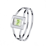 Feminine Tavolino Spangenuhr Damenuhr Stahl Silber Limette Farben Uhr Armbanduhr