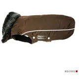 Wolters Hundemantel Winterjacke Amundsen, in verschiedenen Größen, mit reflektierenden Details, mit Kunstpelz braun 48cm Dackel