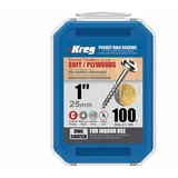 Kreg Europe GmbH Kreg Pocket-Hole Schrauben 25 mm Verzinkt Maxi-Loc Grobgewinde SML-C1-100-INT
