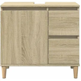 vidaXL Badschrank Sonoma-Eiche 65x33x60 cm Holzwerkstoff