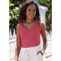 VIVANCE Spaghettitop Damen beere, sand Gr.40/42