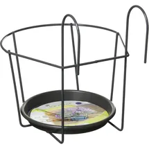 Jardifer Blumentopfhalter zum Einhängen Ø 22 cm grau