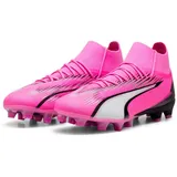 Puma Ultra Pro FG/AG Soccer Shoe, Poison Pink White Black, 41 EU