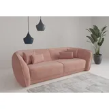 sit&more Big-Sofa SIT & MORE "Neapel", rosa (rose), B:290cm H:86cm T:121cm, 100% Polyester, Sofas, Big-Sofa
