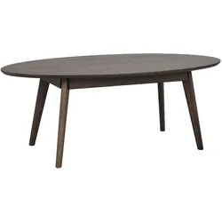 Couchtisch Yumi Oval 130x65cm, Esche Braun