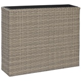 Home ESPRIT Blumentopf aus Polypropylen, Rattan, 83 x 22 x 65 cm