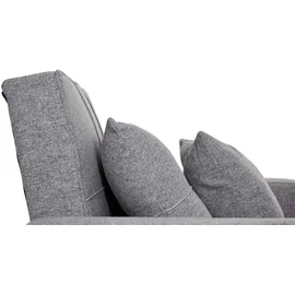 Mendler Schlafsessel HWC-L90 Stoff/Textil 101 x 90 x 103 cm Grau