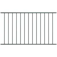 vidaXL Zaunelement Pulverbeschichteter Stahl 1,7 x 1 m Anthrazit