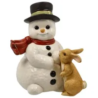 GOEBEL Figur Schneemann Eine Winterfreundschaft - Winterwald Weihnachten