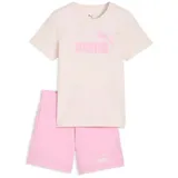 Puma Kinder Set T-Shirt Logo Tee + Short Set 685240-21 122 - Jasmine Flower - 122