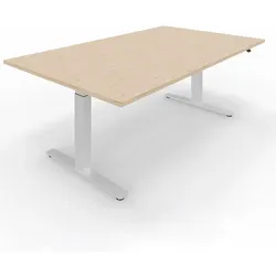 Steh-Sitz-Tisch VitalForm Rechteckplatte