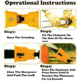 paryou Kettensägenschärfer mit 10 Schleifsteinen