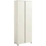 Möbel Kraft SALEA Dielenschrank 70x193x37 silber weiß