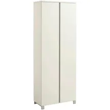 Möbel Kraft SALEA Dielenschrank 70x193x37 silber weiß