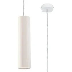 Licht-Erlebnisse Pendelleuchte GILLA 1x GU10 max. 40W Weiß Keramik LE70495