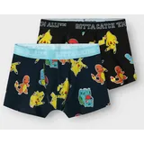 NAME IT Boxershorts »NKMASGAR POKEMON 2P BOXER NOOS SKY« Packung, 2 Stk., Gr. 122 (128) - 2 Stk., Black, , 15062758-122 2 Stk.